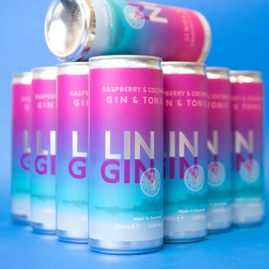 LinGin Raspberry & Coconut cans - 8 or 12