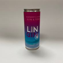 Load image into Gallery viewer, LinGin Raspberry &amp; Coconut cans - 8 or 12
